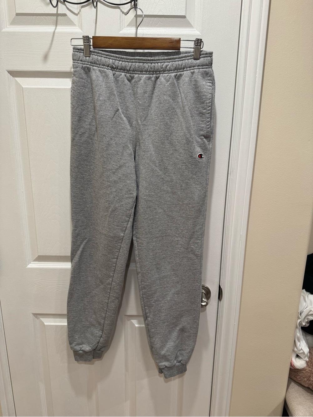 Champion Mens Gray Fleece Jogger Sweatpants